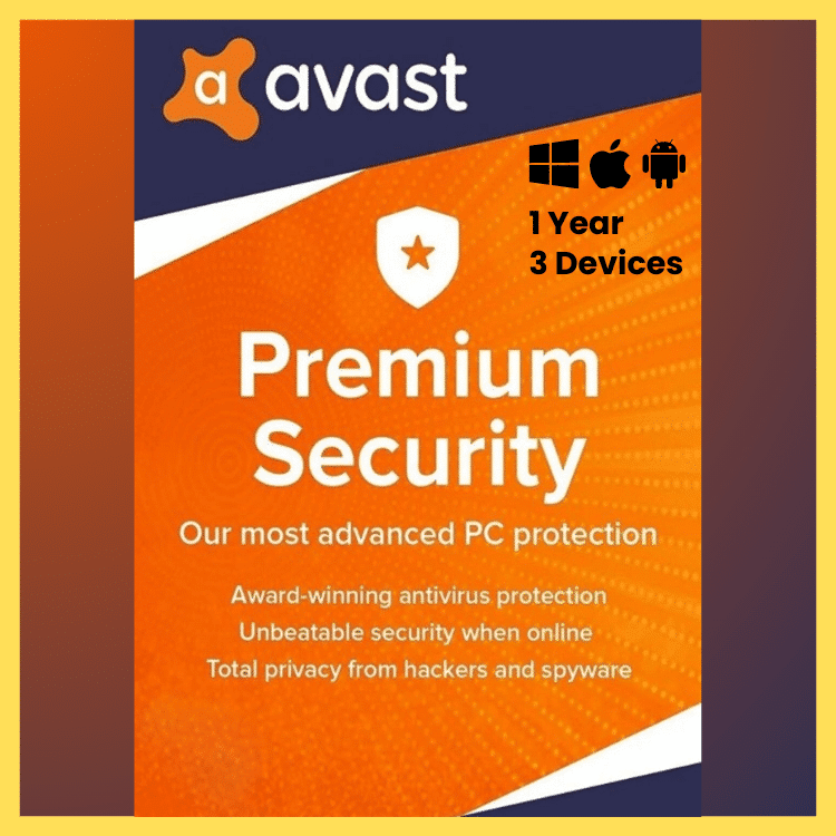 Avast Premium Security 3 Devices – 1 Year License Key